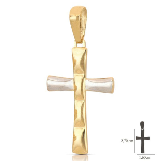 Pendente croce oro 18kt