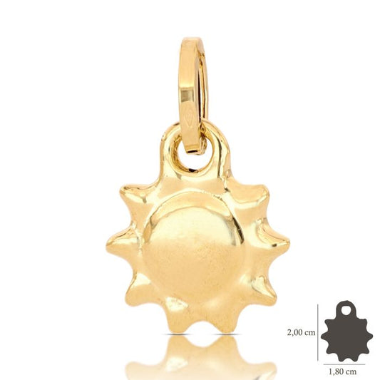 Pendente sole oro 18kt
