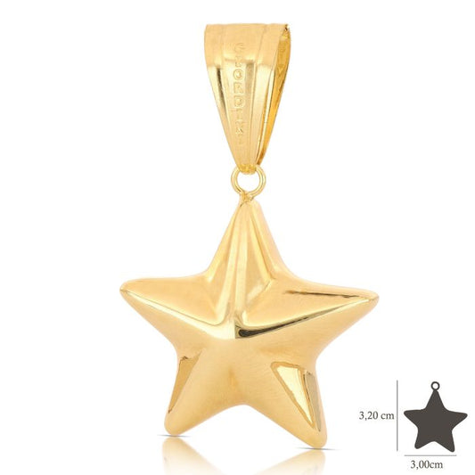 Pendente stella oro 18kt