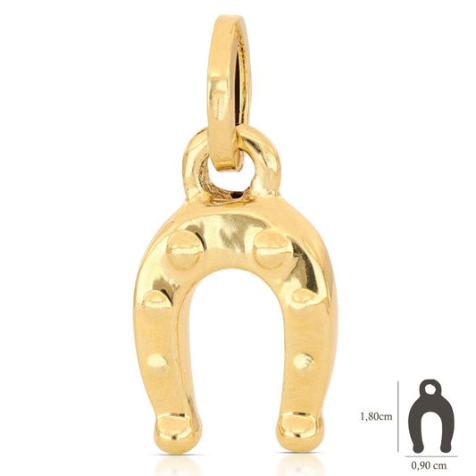 Pendente ferro di cavallo oro 18kt