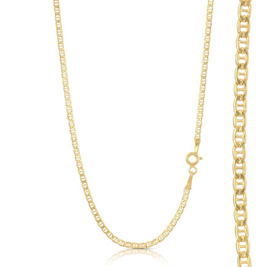 collana maglia traversino oro 18kt
