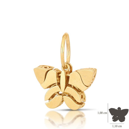 Pendente farfalla oro 18kt