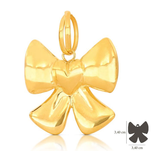 Pendente fiocco oro 18kt