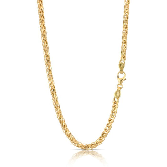 collana spiga quadrata oro 18kt