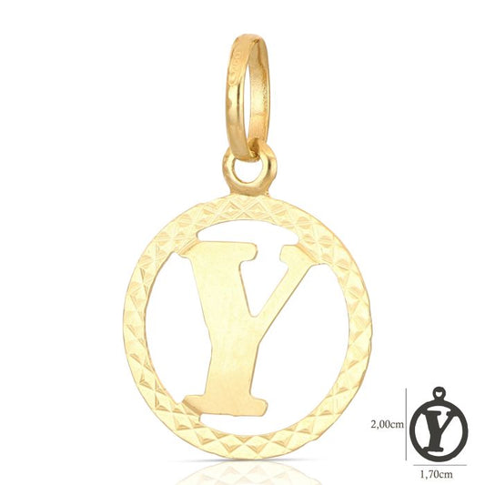 Pendente nome iniziale Y oro 18kt