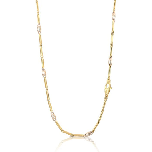 collana tubolare oro 18kt