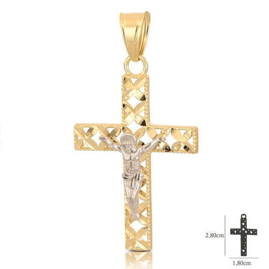 Pendente croce oro 18kt