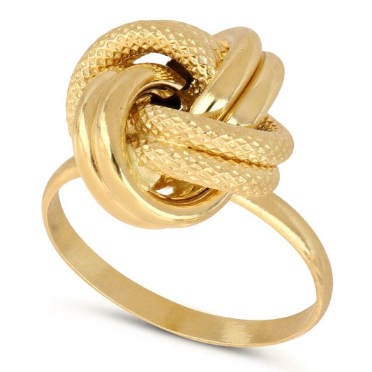 anello nodo intreccio oro 18 kt