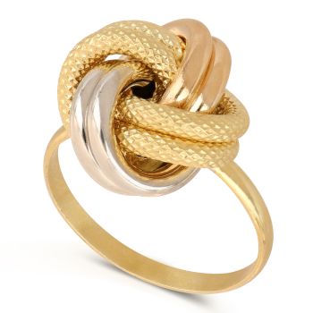 anello nodo intreccio oro 18 kt