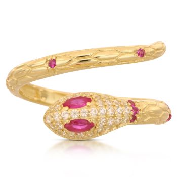 anello serpente  oro 18 kt