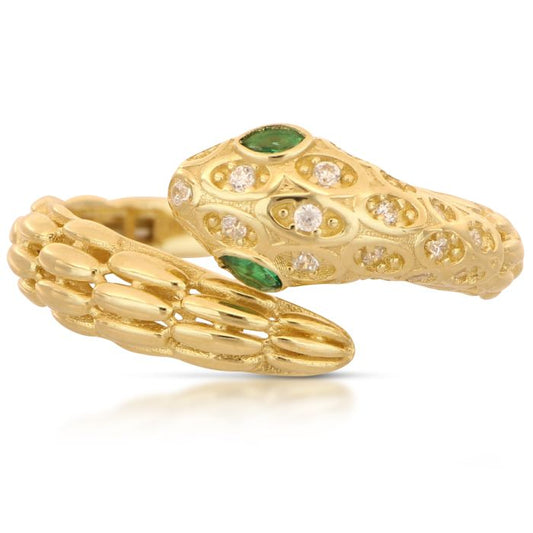 anello serpente  oro 18 kt