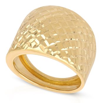 Anello giallo a fascia oro 18 kt
