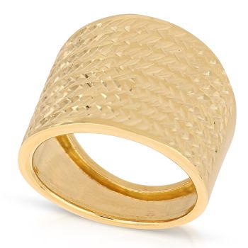 Anello giallo a fascia oro 18 kt
