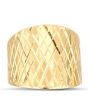 Anello giallo a fascia oro 18 kt