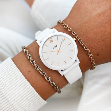 Orologio cluse bianco