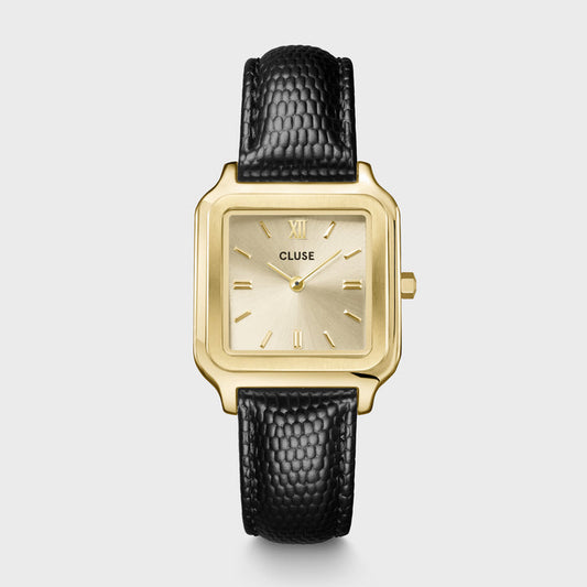 Orologio cluse quadrato gold