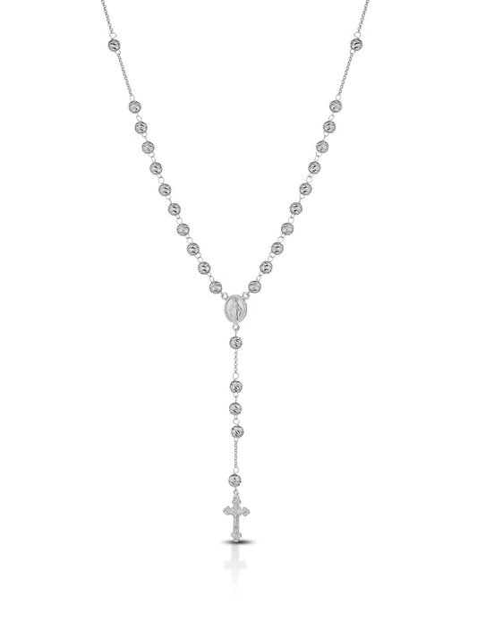 Collana rosario argento 925%