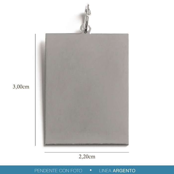 Pendente Medaglia Incisa Argento