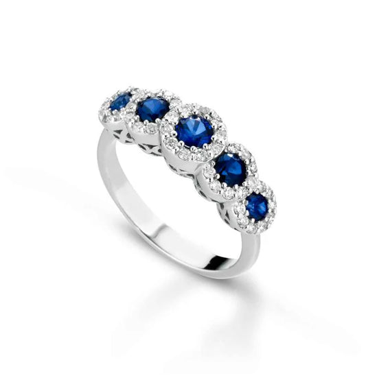 Anello Crusado con Zaffiri - Amalfi - VSAMZ.1