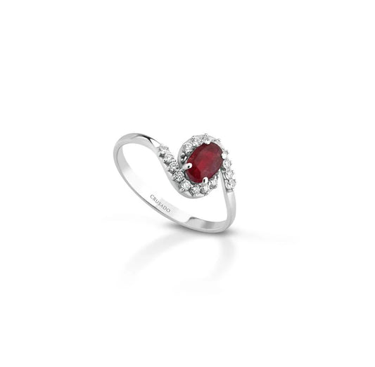 Anello Crusado con Rubino - Malaga