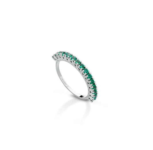 Anello Veretta Crusado con Smeraldi - Vieste