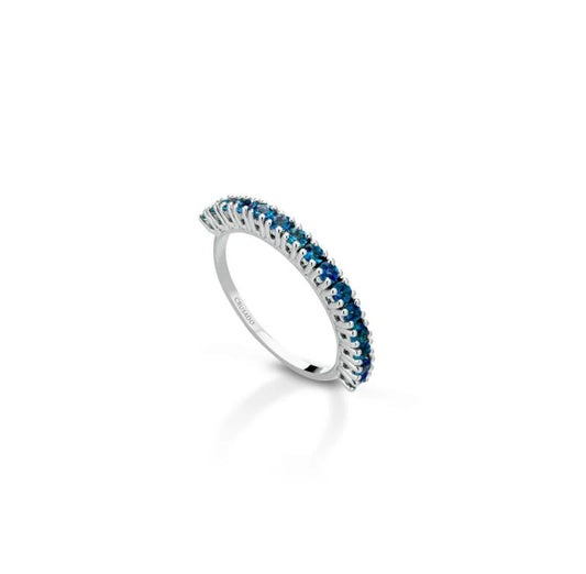 Anello Veretta Crusado con Zaffiri - Vieste